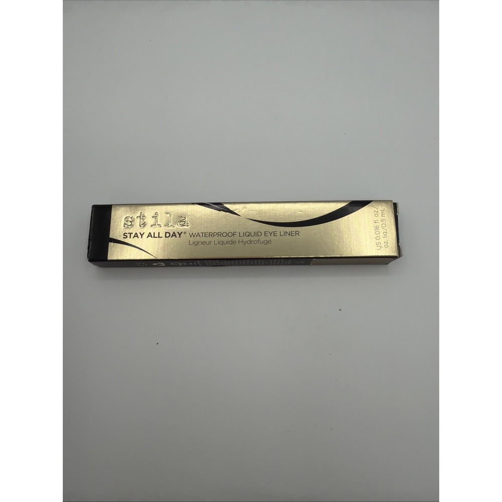 stila Stay All Day Waterproof Liquid Eye Liner INTENSE BL ACK Full size